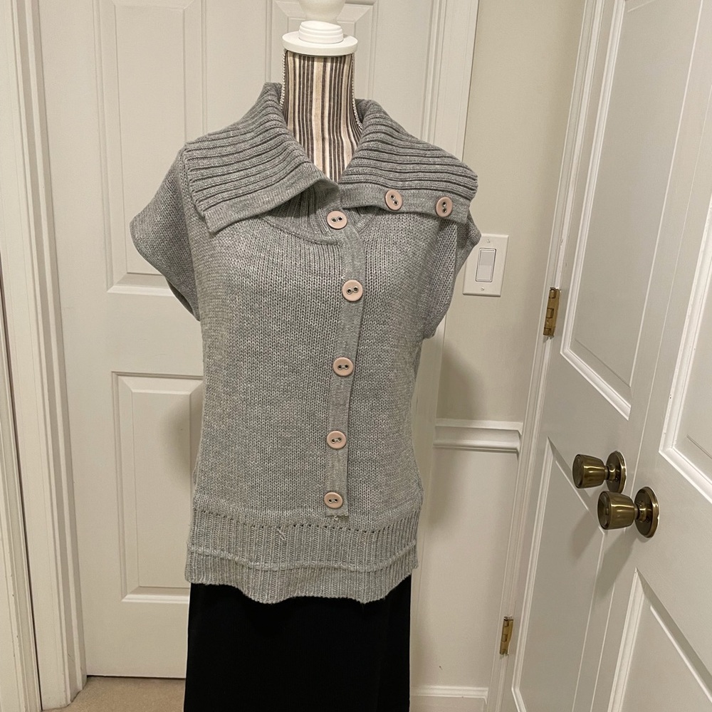 One A gray sweater vest